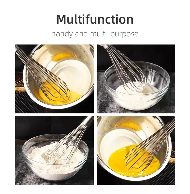 Manual Hand Blender - Stainless Steel 10 Inch