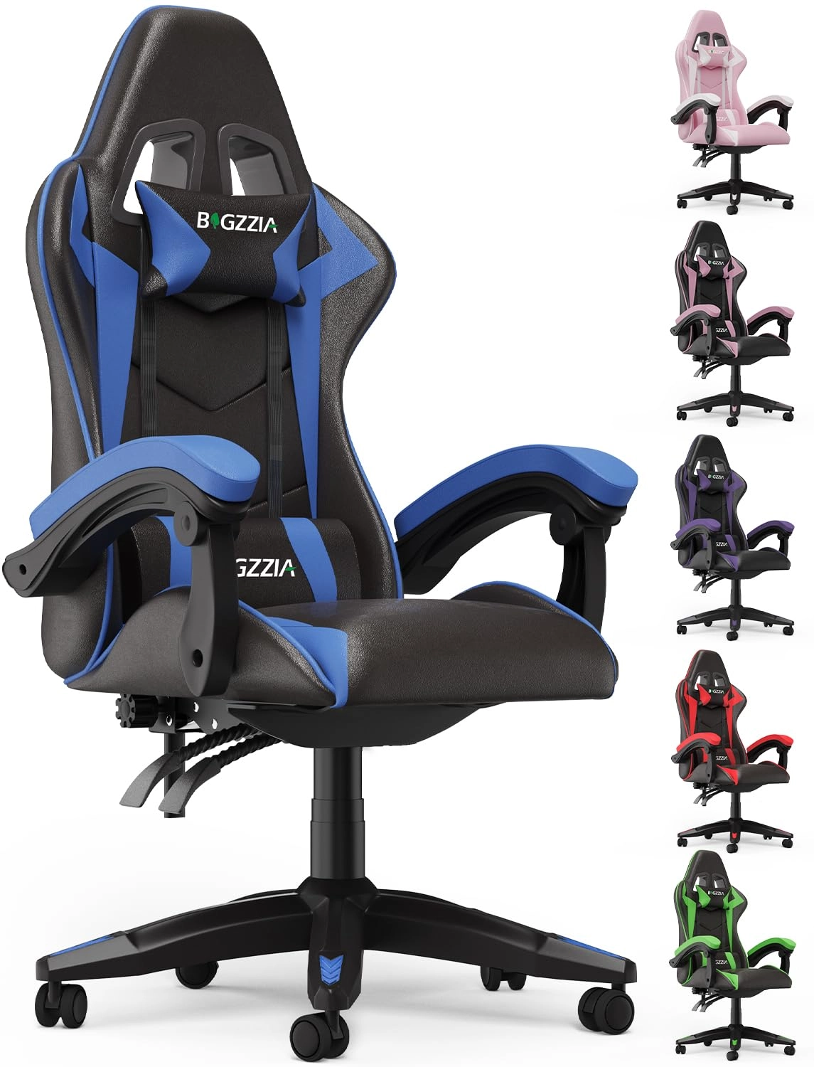 A gaming chair - Adjustable Height Reclining Feature