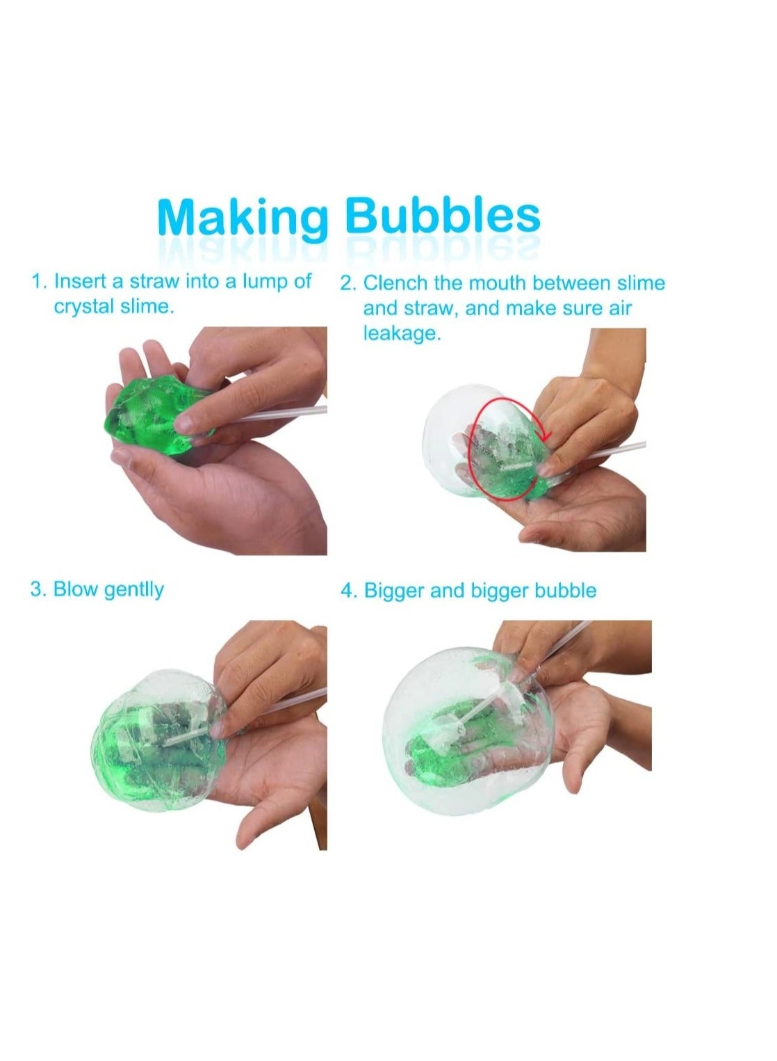 Clear Slime Crystal Putty - 5 pcs