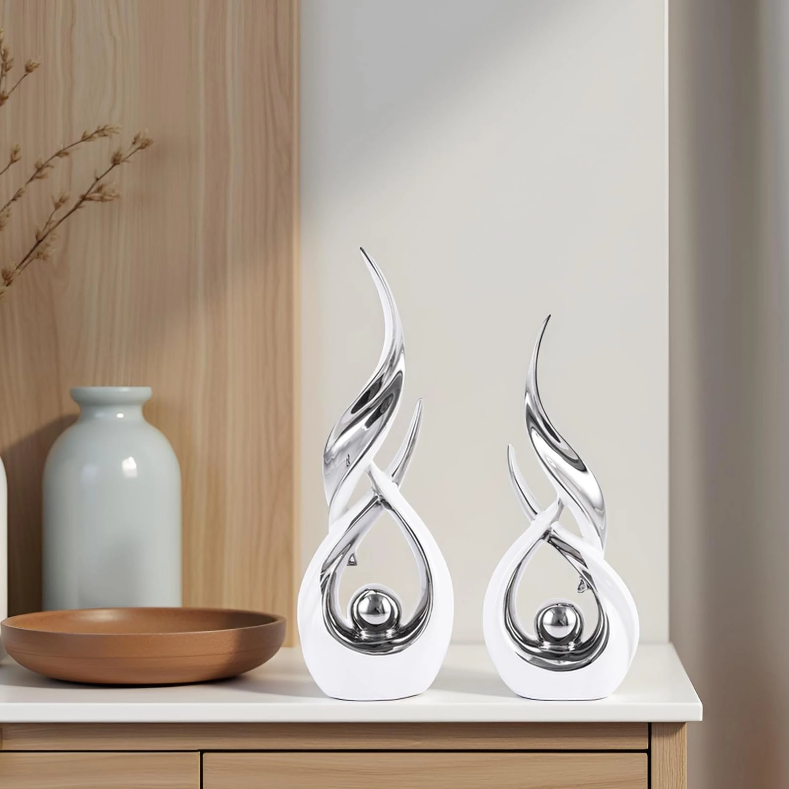 Ceramic Abstrac Statue - Ceramic