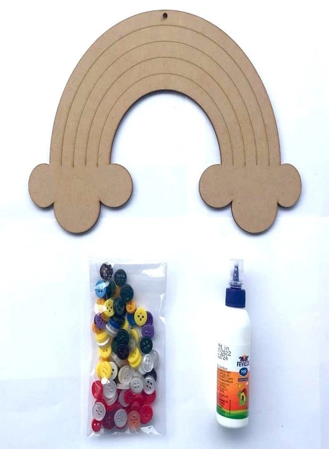 DIY Button Rainbow Mosaic Kit