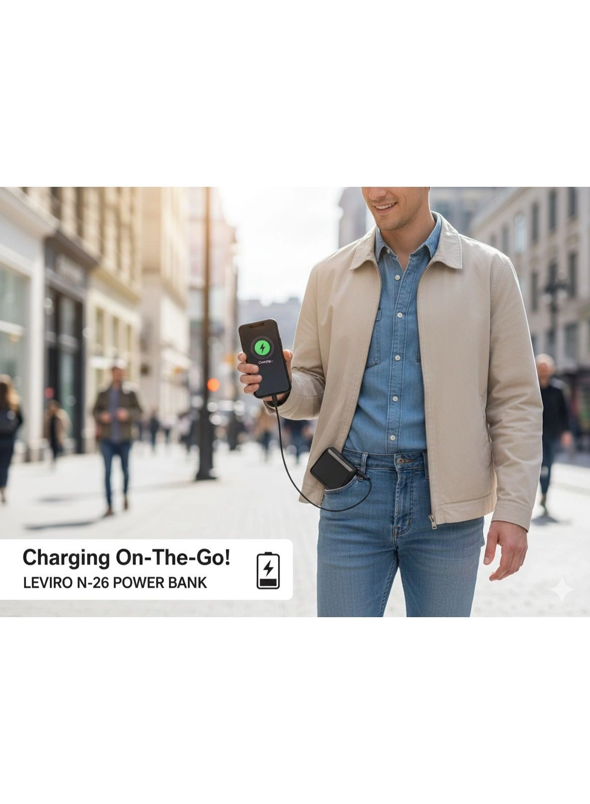 N-26 - 20000mAh DC 5V/2.0A Fast charging Dual USB