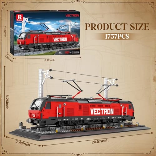 Train Building Block Kit - Vectron Train 1757 pcs