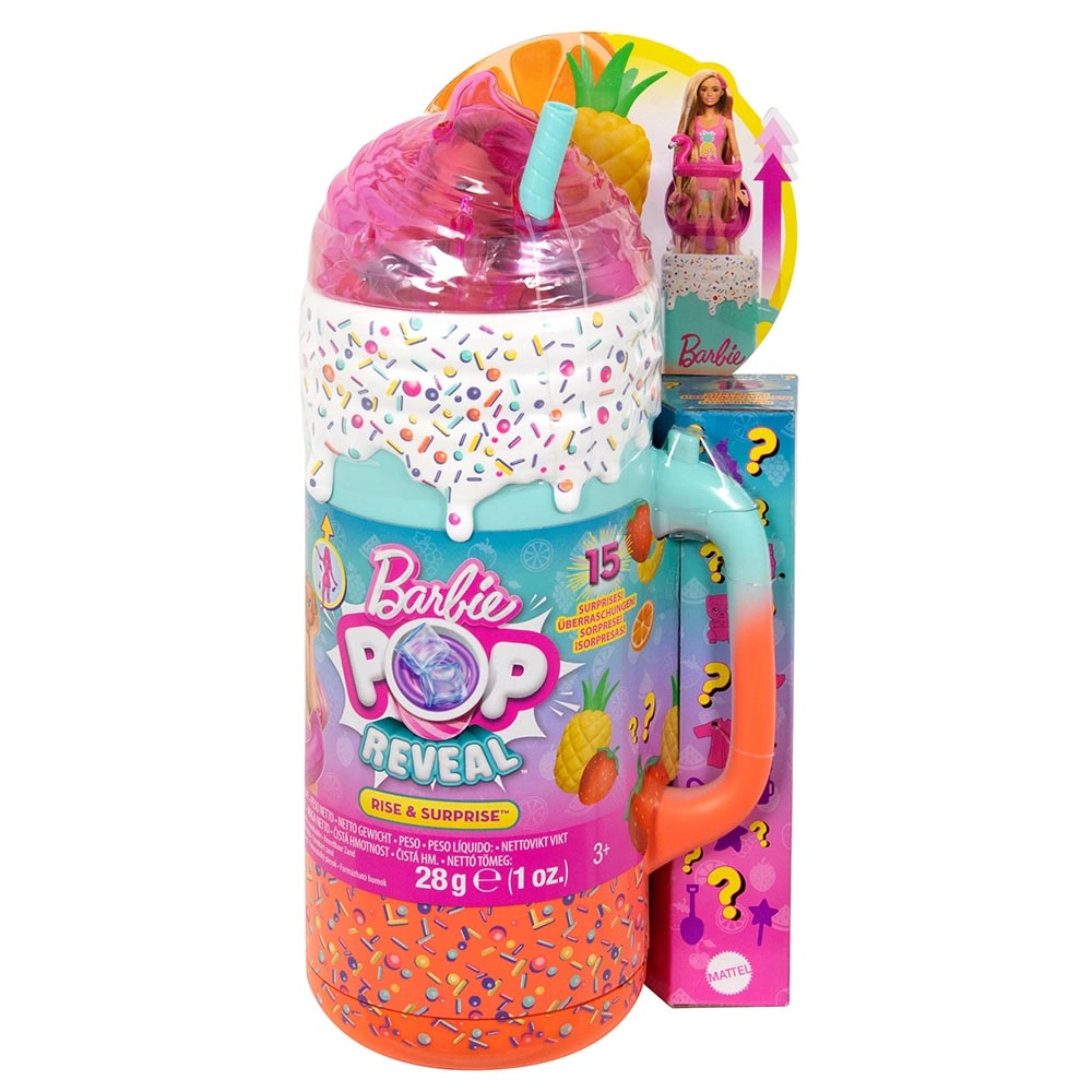 Barbie Pop Reveal Rise & Surprise - Scented Doll 15+ Surprises Ages 3+ Gift Set