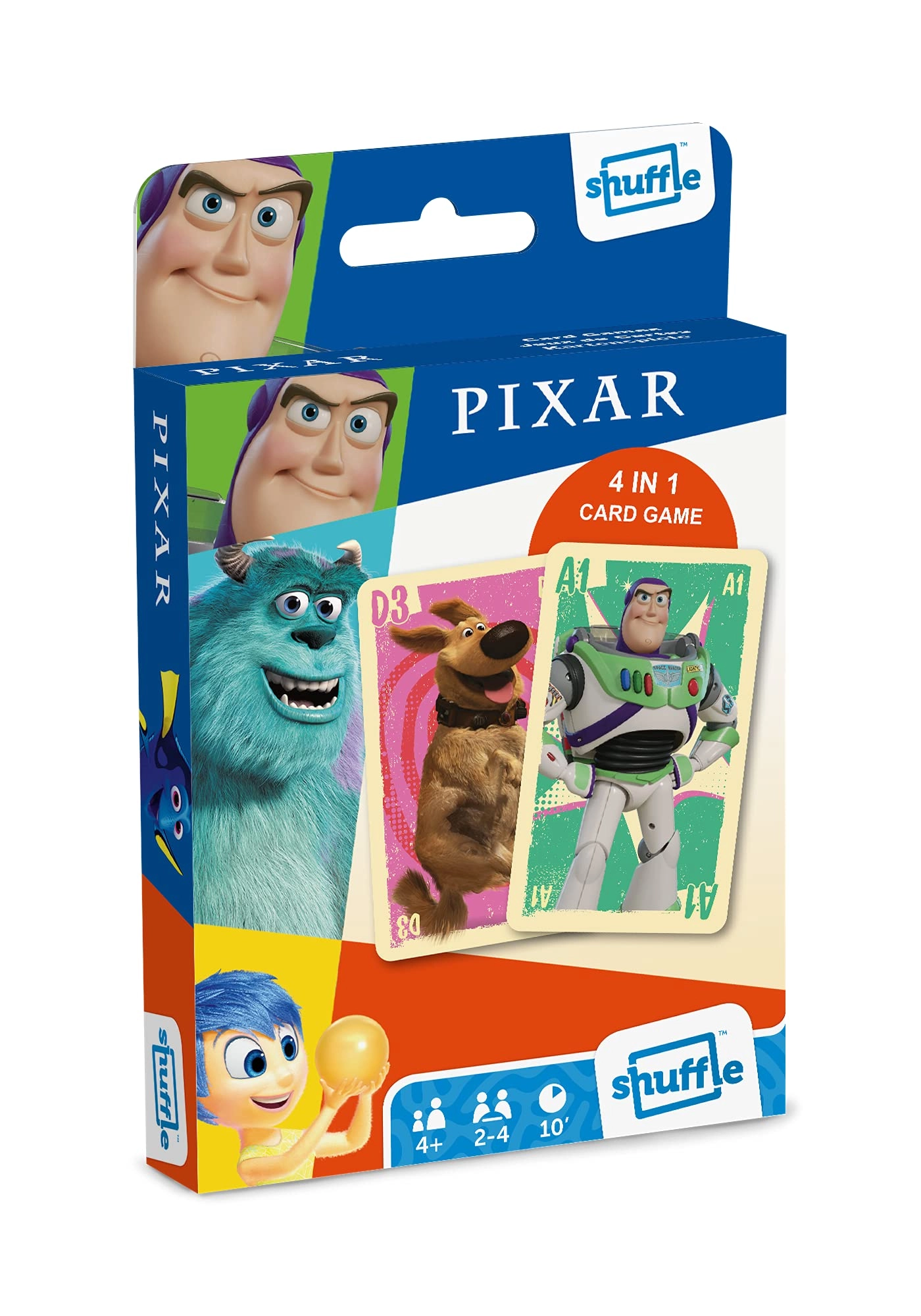 Shuffle Pixar Card Games - 4 in 1 Snap Pairs