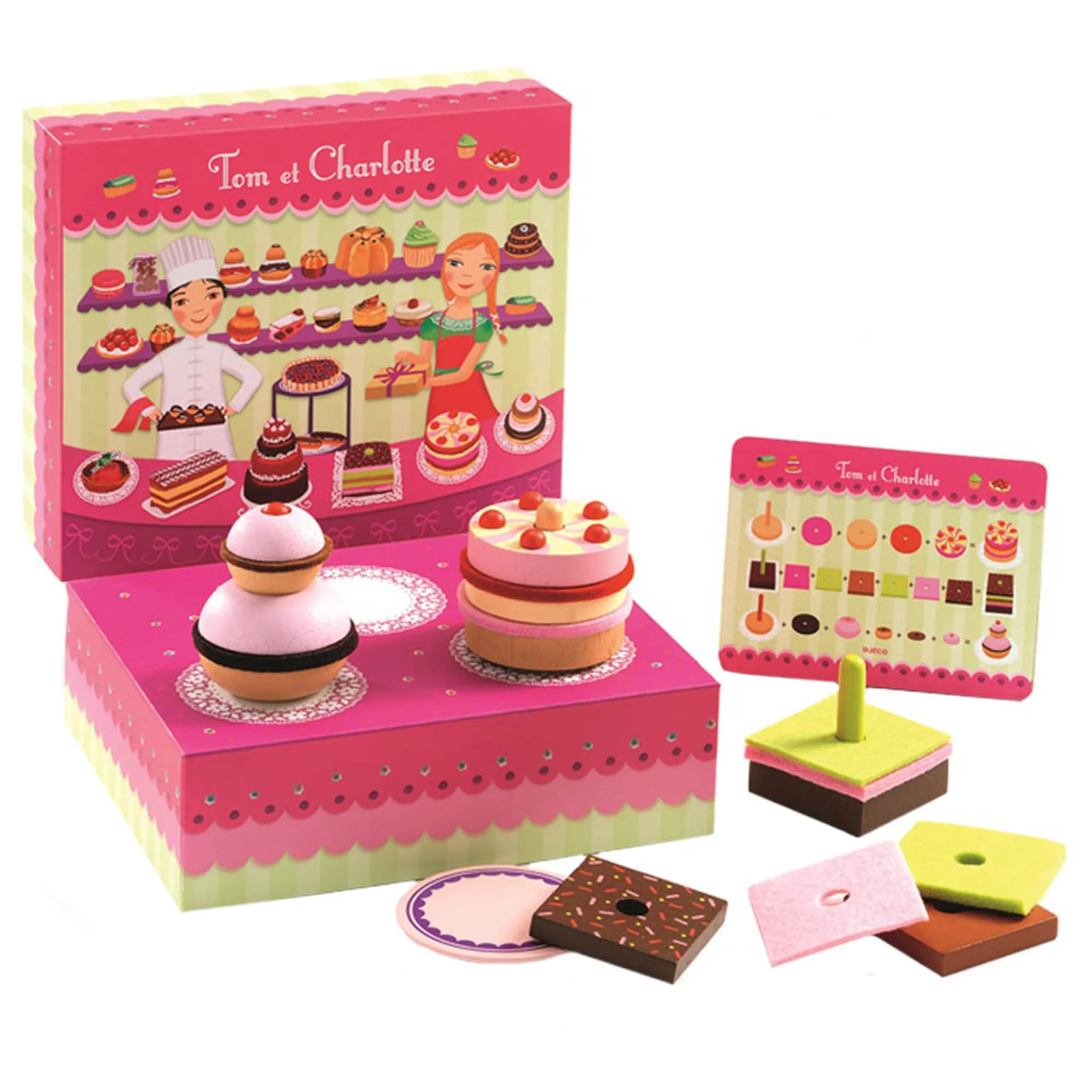 DJECO Sweets Charlotte & Tom Playset - 10 pcs (PTC-DJ06610)