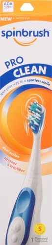 Spinbrush PRO CLEAN - Battery Powered Soft Bristles