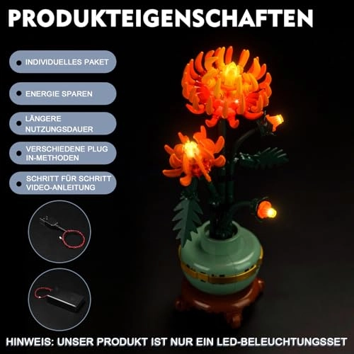 Light Kit - Compatible with 10368 Chrysanthemum