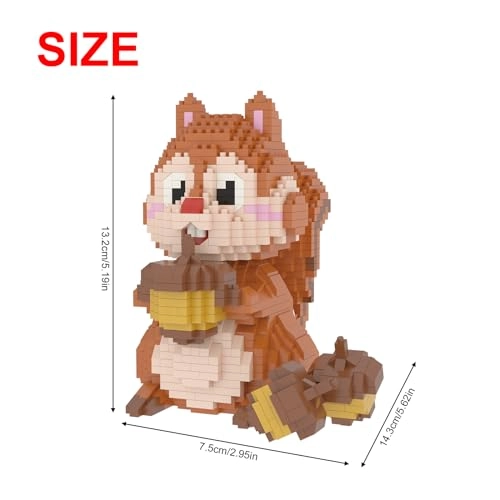 Animal Series Micro Building Blocks - Squirrel 1449 pcs