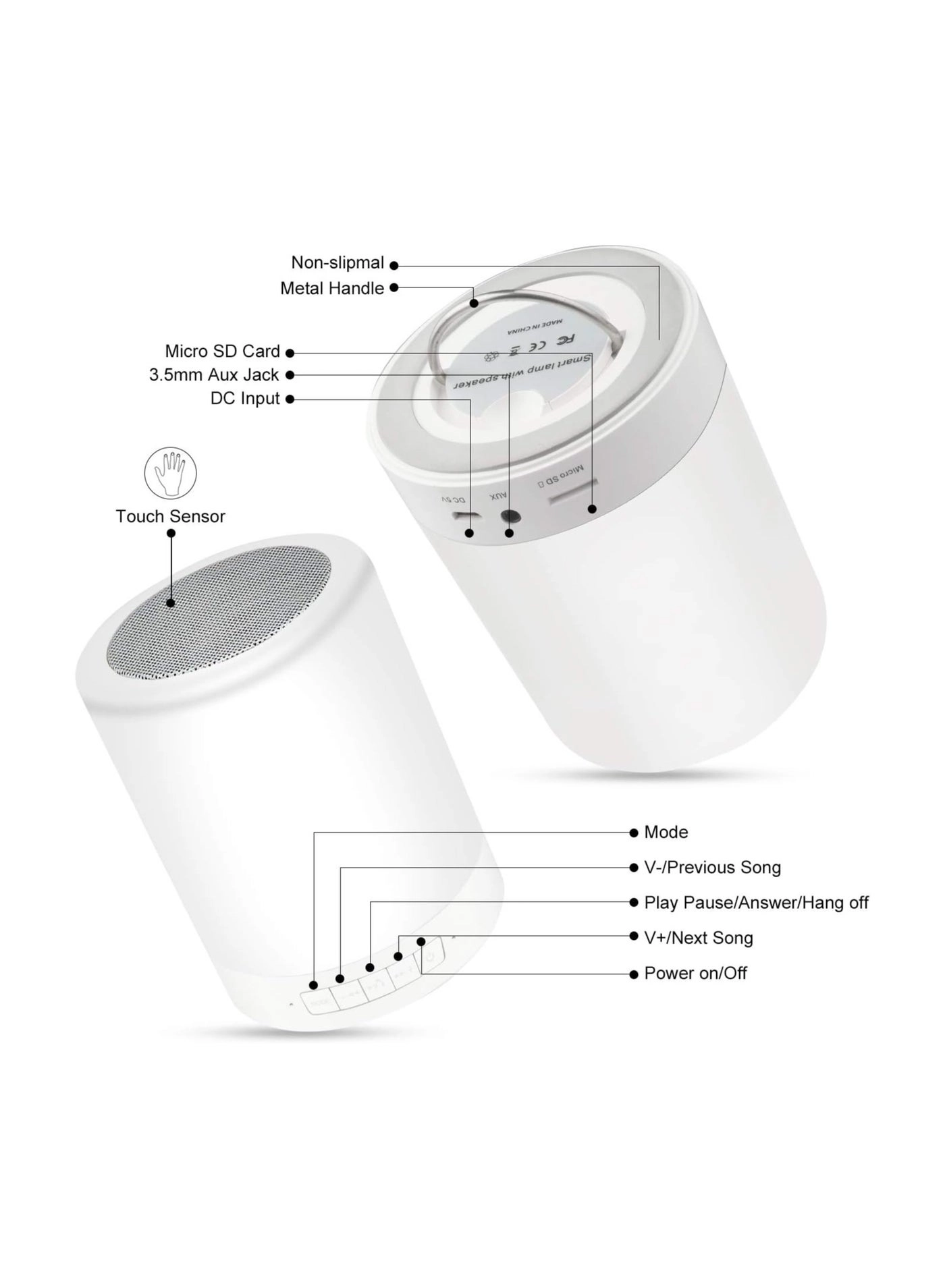 Night Light Bluetooth Speaker
