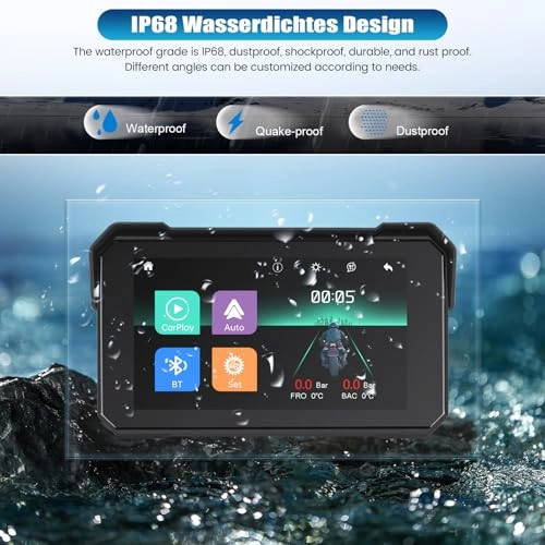 Moto GPS - 5" Touch Screen IP68 12V