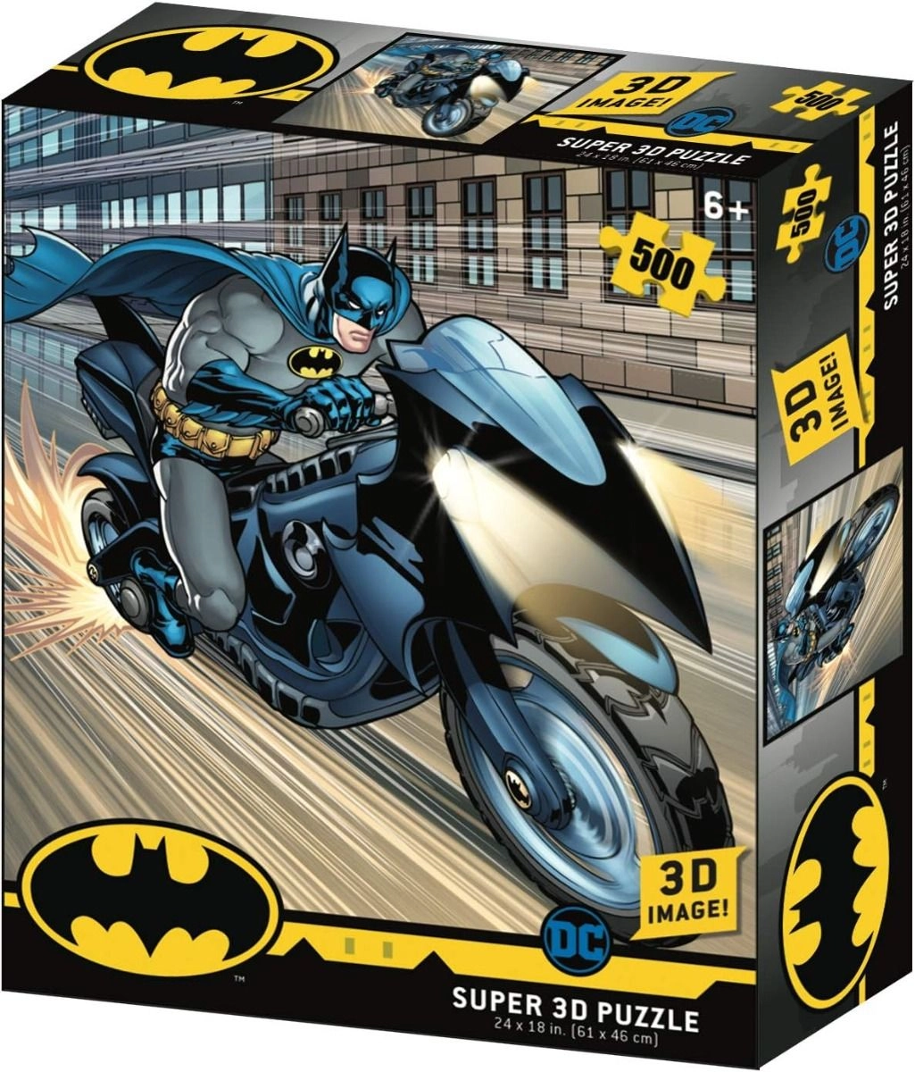 Prime 3D Batman - Batcycle 3D Puzzle (FGI-32519) - 500 pcs