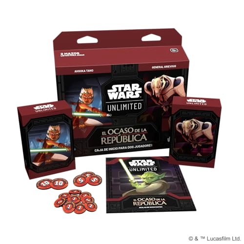 Star Wars Unlimited: The Dark of the Republic Startbox - Trading Card Game (Spanish)