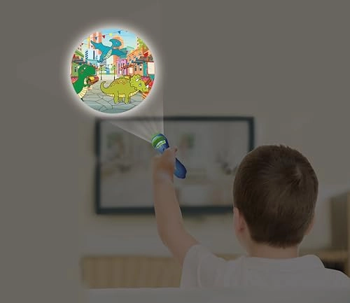 Dinosaur - Stories projector - 3 discs 24 images torch light