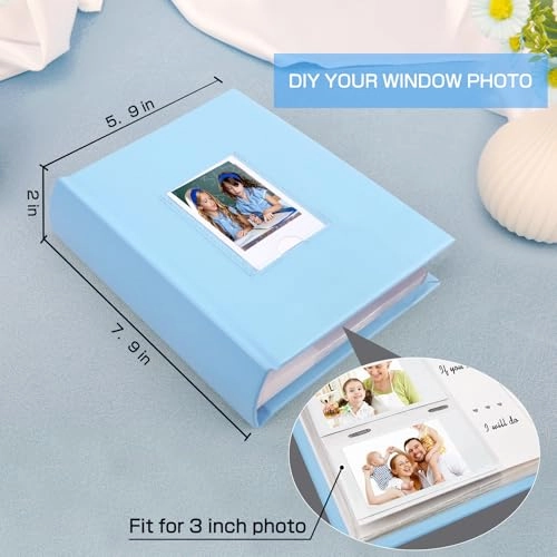 2x3" 180 Pockets PU Leather Photo Album