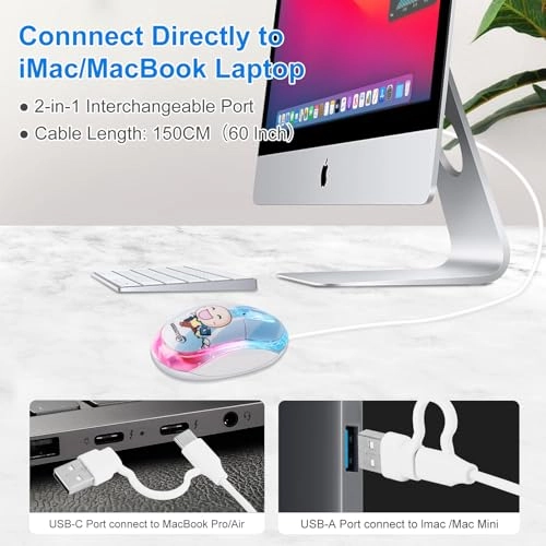 Wired USB C Mouse - USB