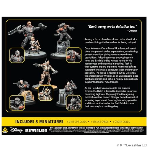 Star Wars Shatterpoint Clone Force 99 Squad Pack