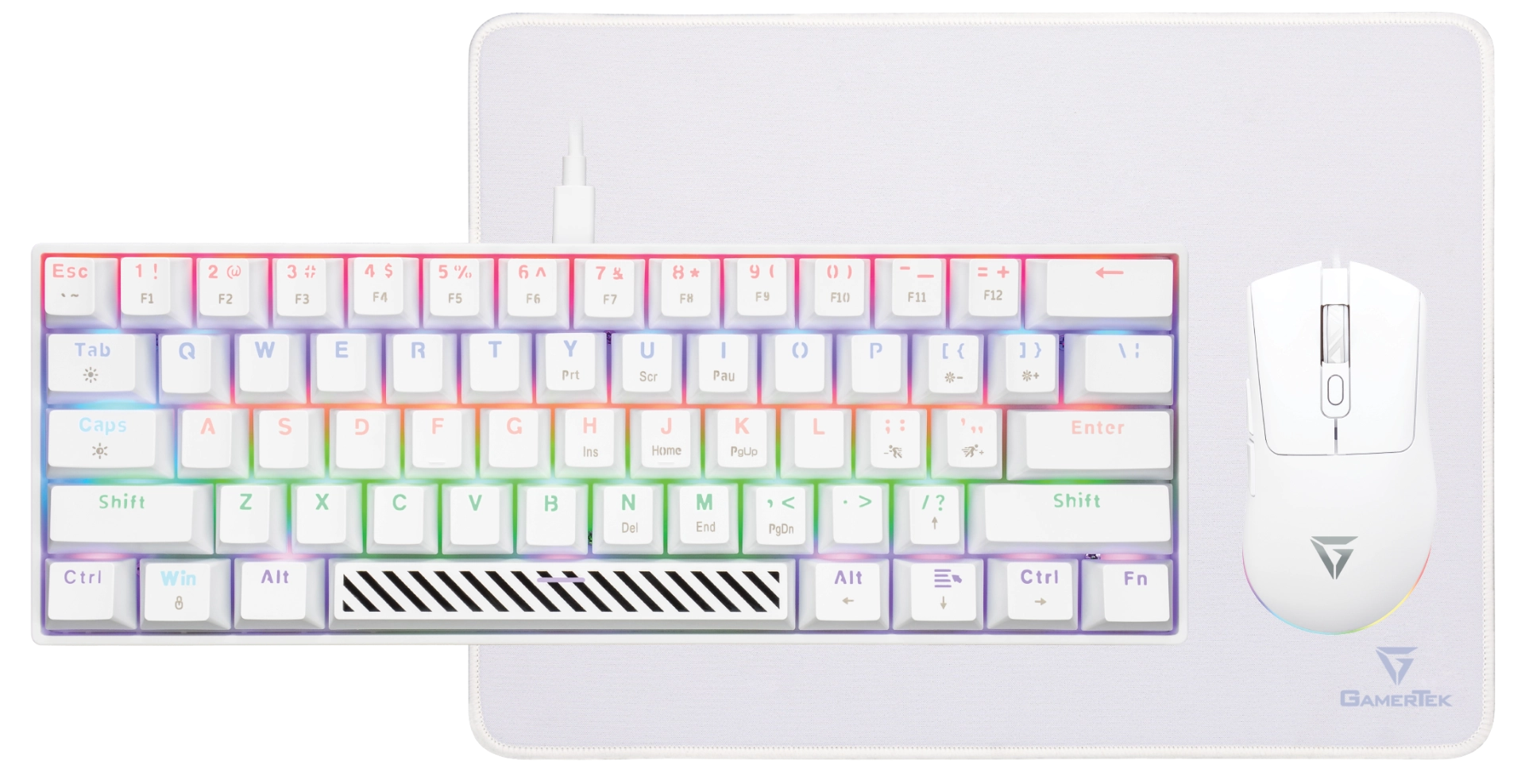 Keyboard + Mouse + Desk Mat - PC