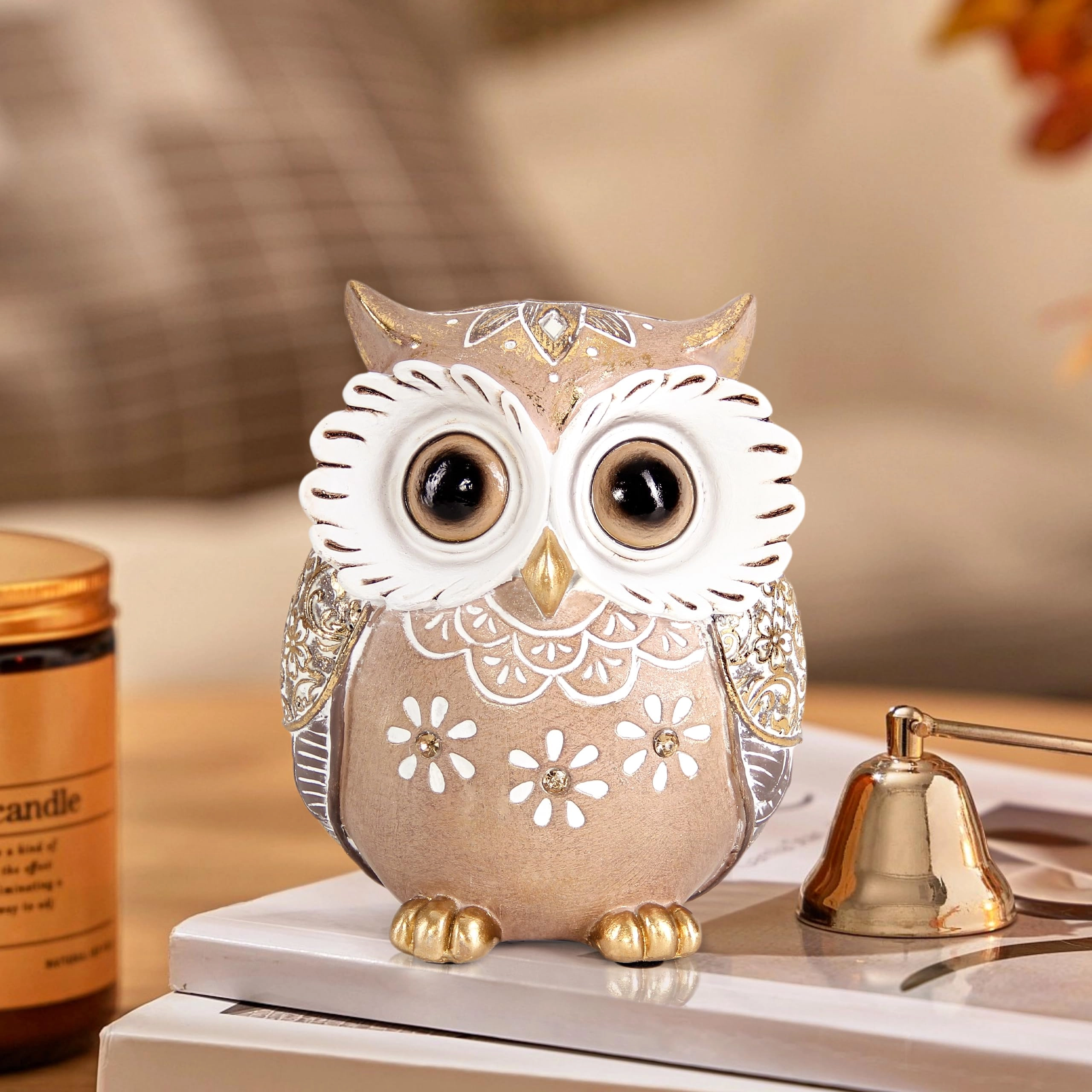 leekung Owl Figurine - Resin