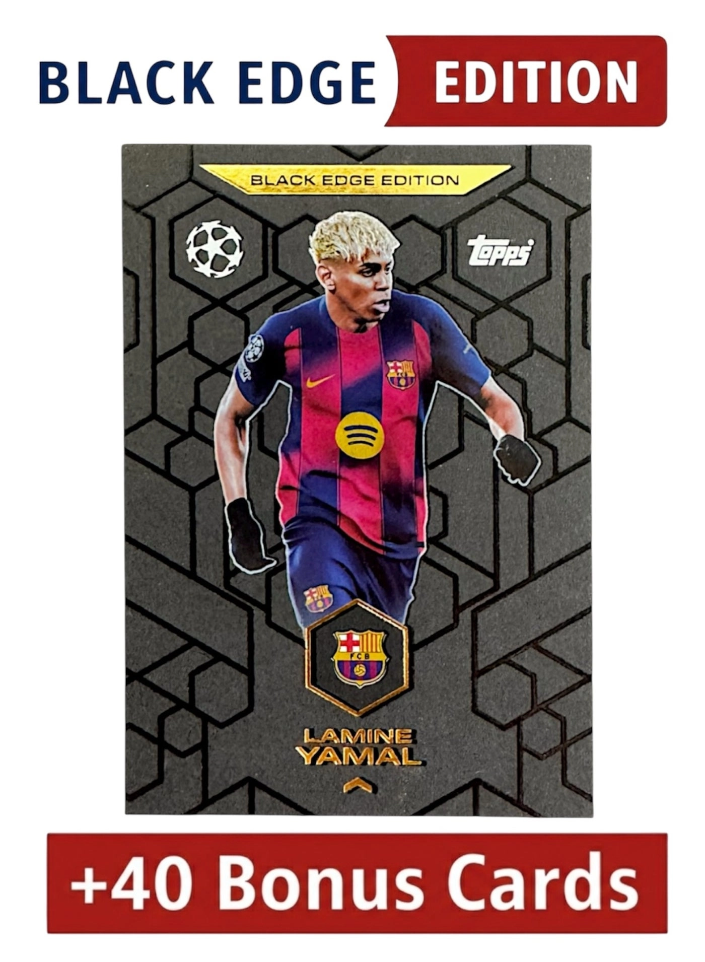 Topps Lamine Yamal - Black Edge + 40 Bonus Cards - 41pcs