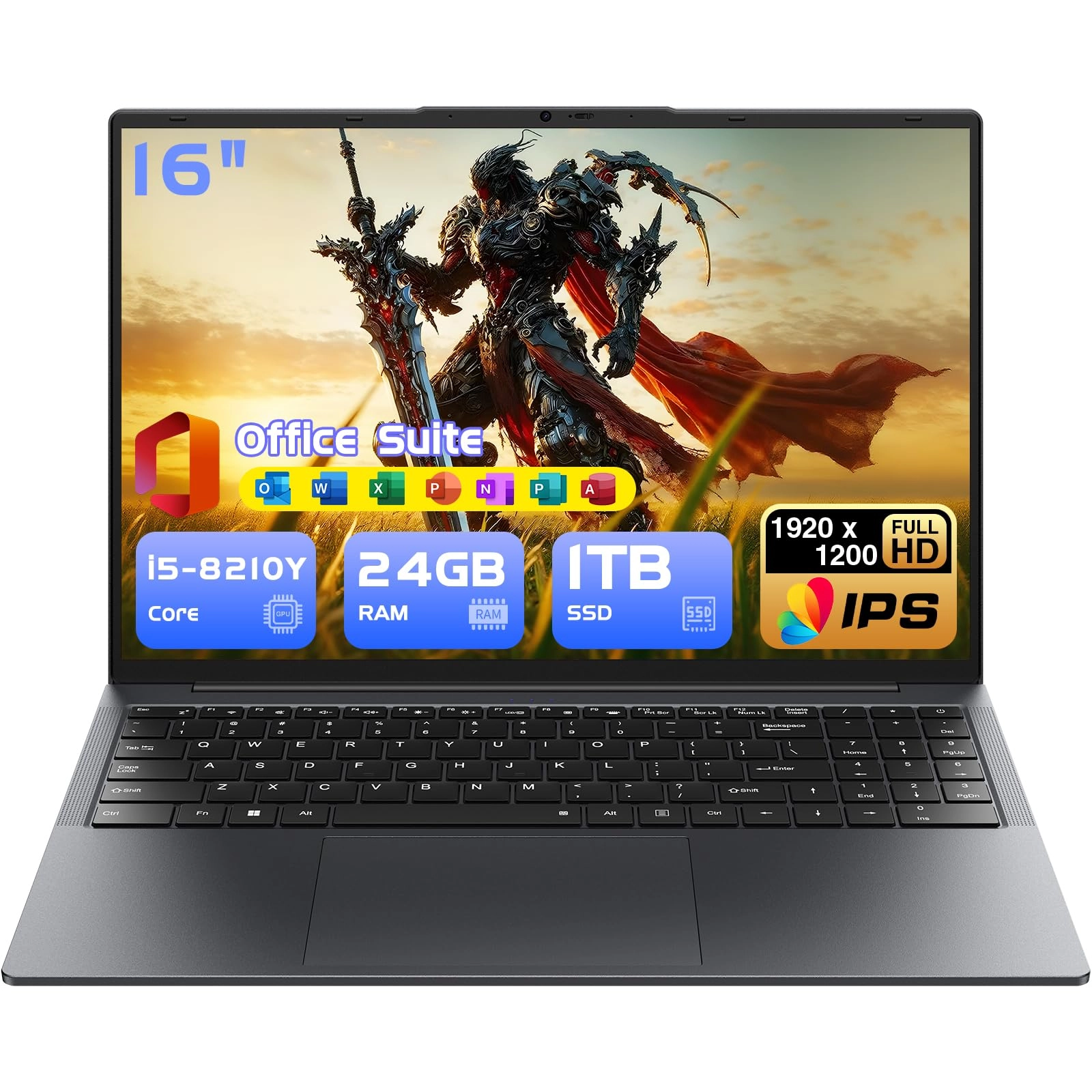 HYPERSTRIX H-UL160-TY - 16'' Core i5-8210y 24GB DDR4 1TB SSD