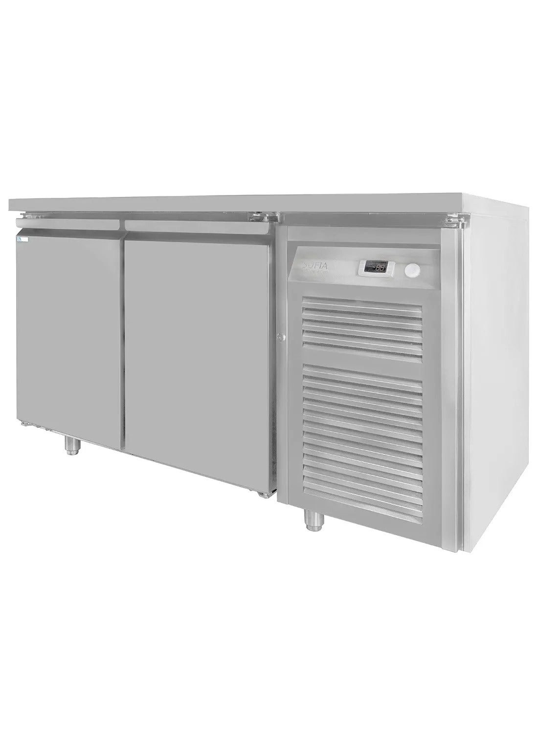 Two Door Pizza Counter Chiller - 390L