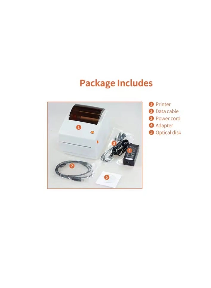 Thermal Shipping Label Printer - USB Bluetooth
