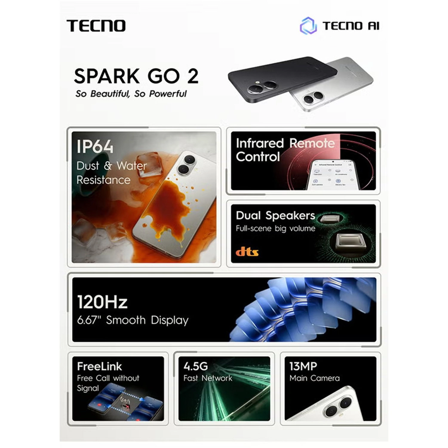 Spark Go 2 - 4GB 128GB