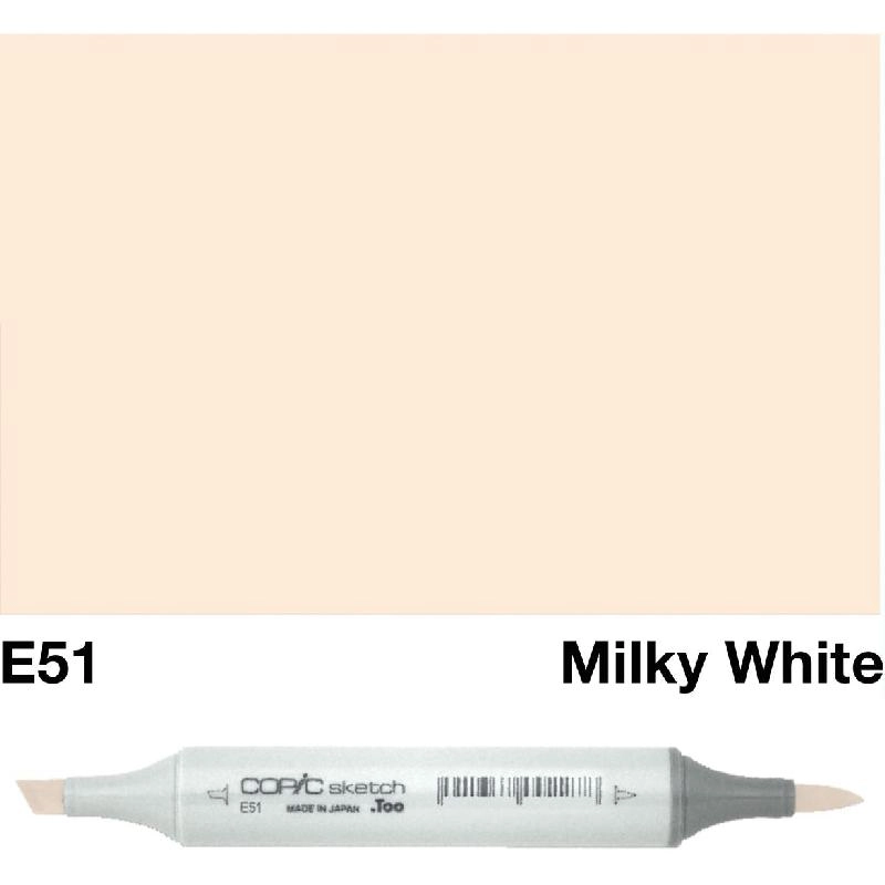 Copic Sketch E-51 - Milky White Twin Tip