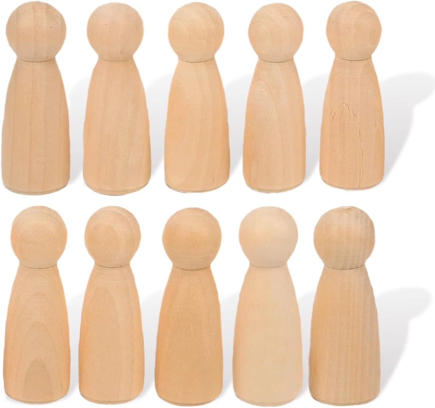 ZYUTG Wooden Peg Doll - 10 Pcs