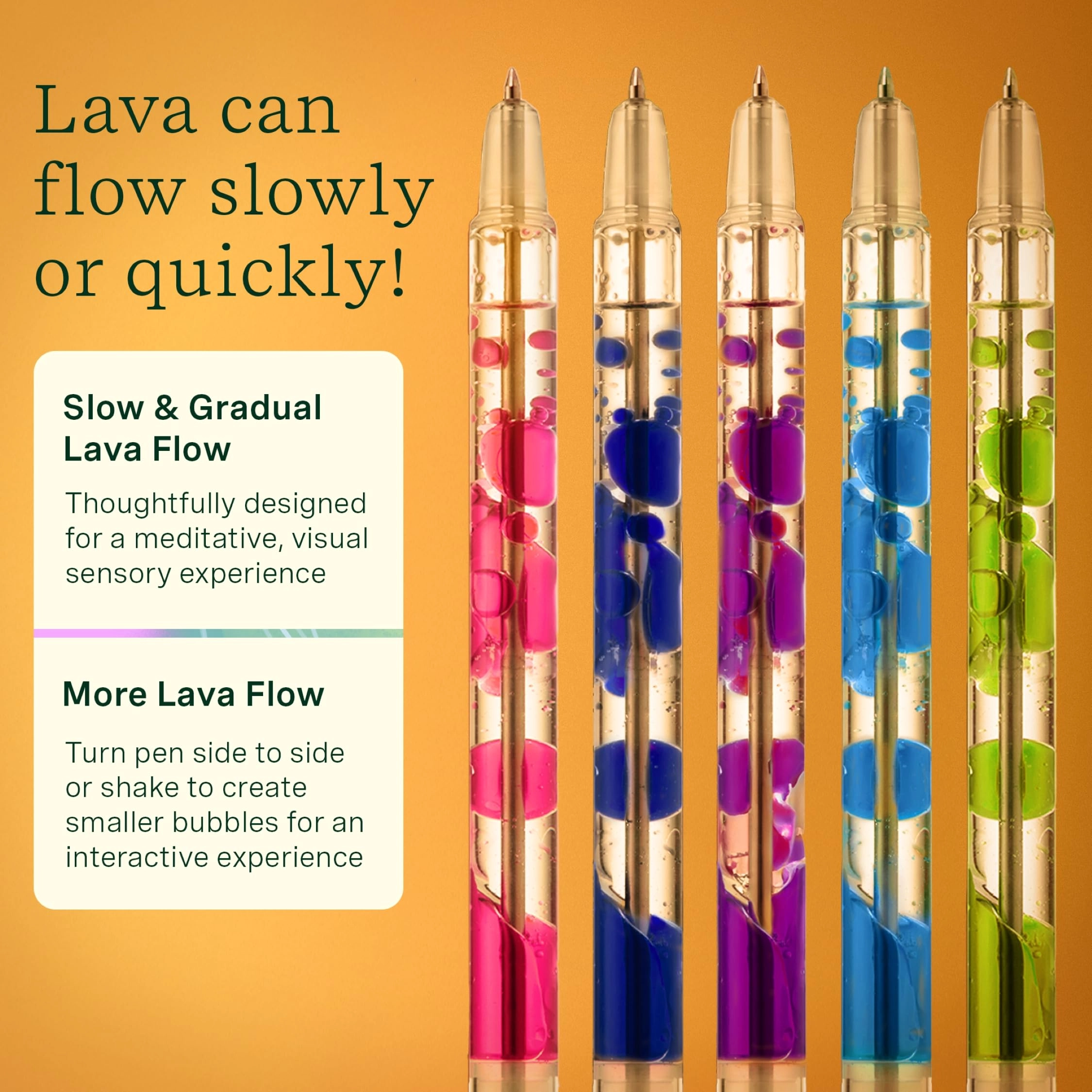 Scented Lava Gel Pen - 5-Pack 0.5mm