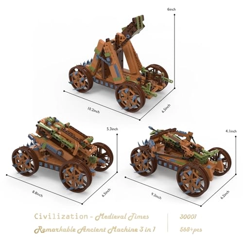 Medieval Catapult (30001) - 3 in 1 Ancient Retro Vehicle Kit