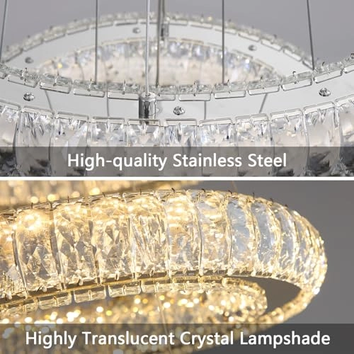 LED Ring Chandelier - Dimmable