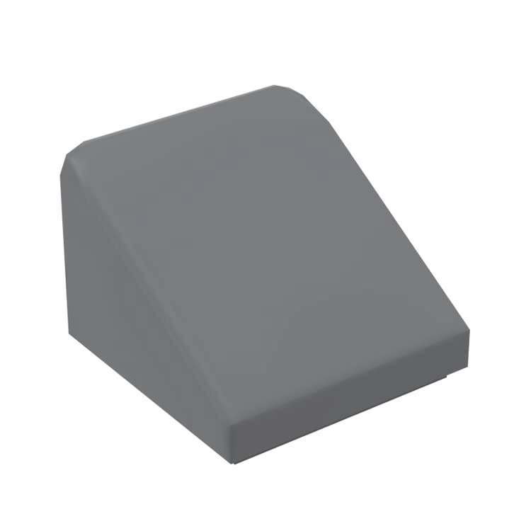 TTEHGB TOY Classic Bricks Slope 30° 1 x 1 x 2/3 (Cheese Slope) - 100 Piece Dark Grey