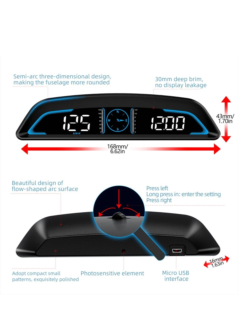 HUD Head Up Display - 1 piece(s)