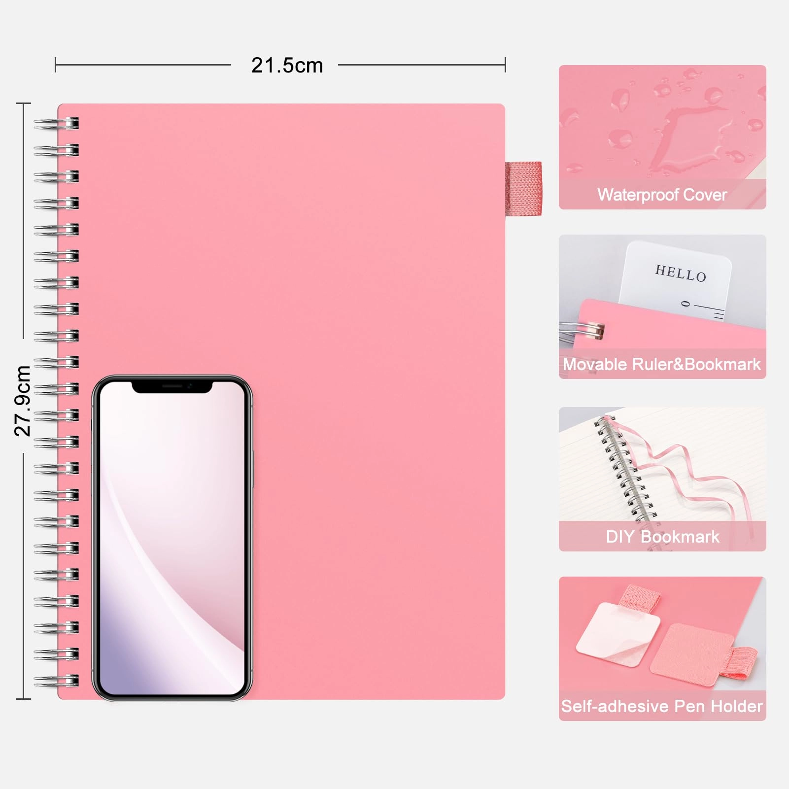 A4 Notebook A4 Spiral - Lined 150 Sheets