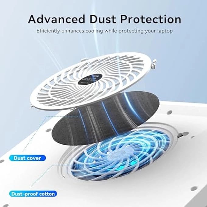 V12 Laptop Cooling Pad - 15-19 inch