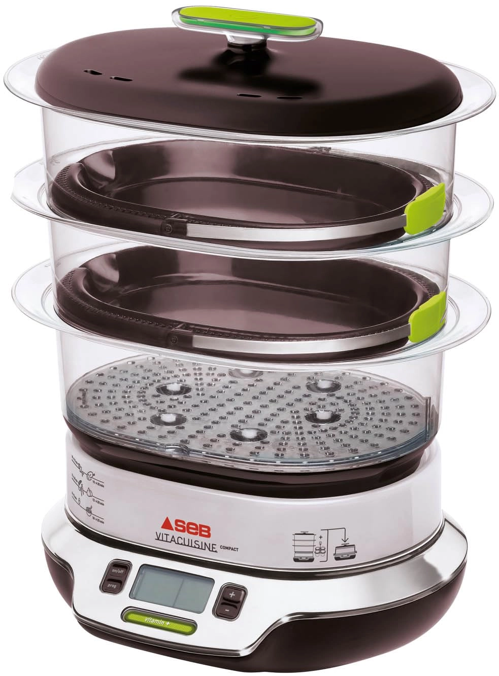 SEB VitaCuisine Compact Steamer - 9 liters