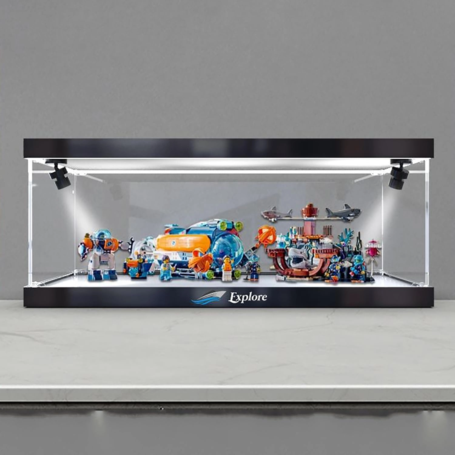 bodamaike Acrylic Display Case - Compatible with Le*Go 60379 Transparent Ceiling light