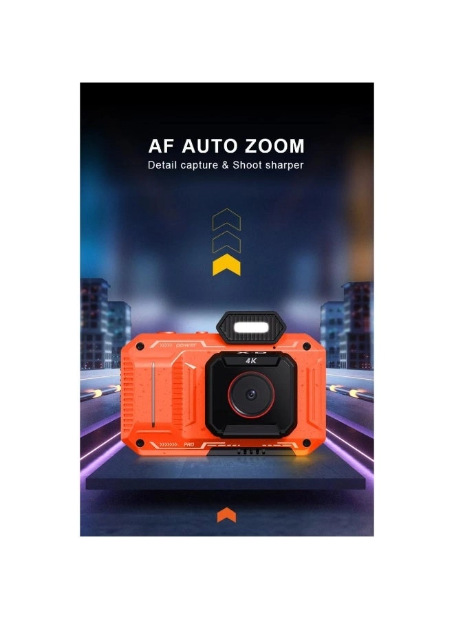 Waterproof Digital Camera - 13MP 18x Zoom