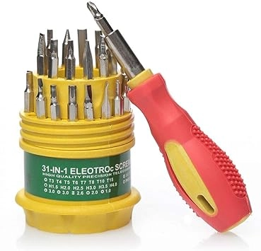 JK-6036B Magnetic Slotted and Phillips Screwdriver Set (31 Pcs)