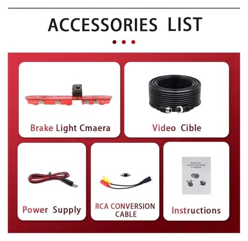 Rear View Parking Camera - Night Vision Wire