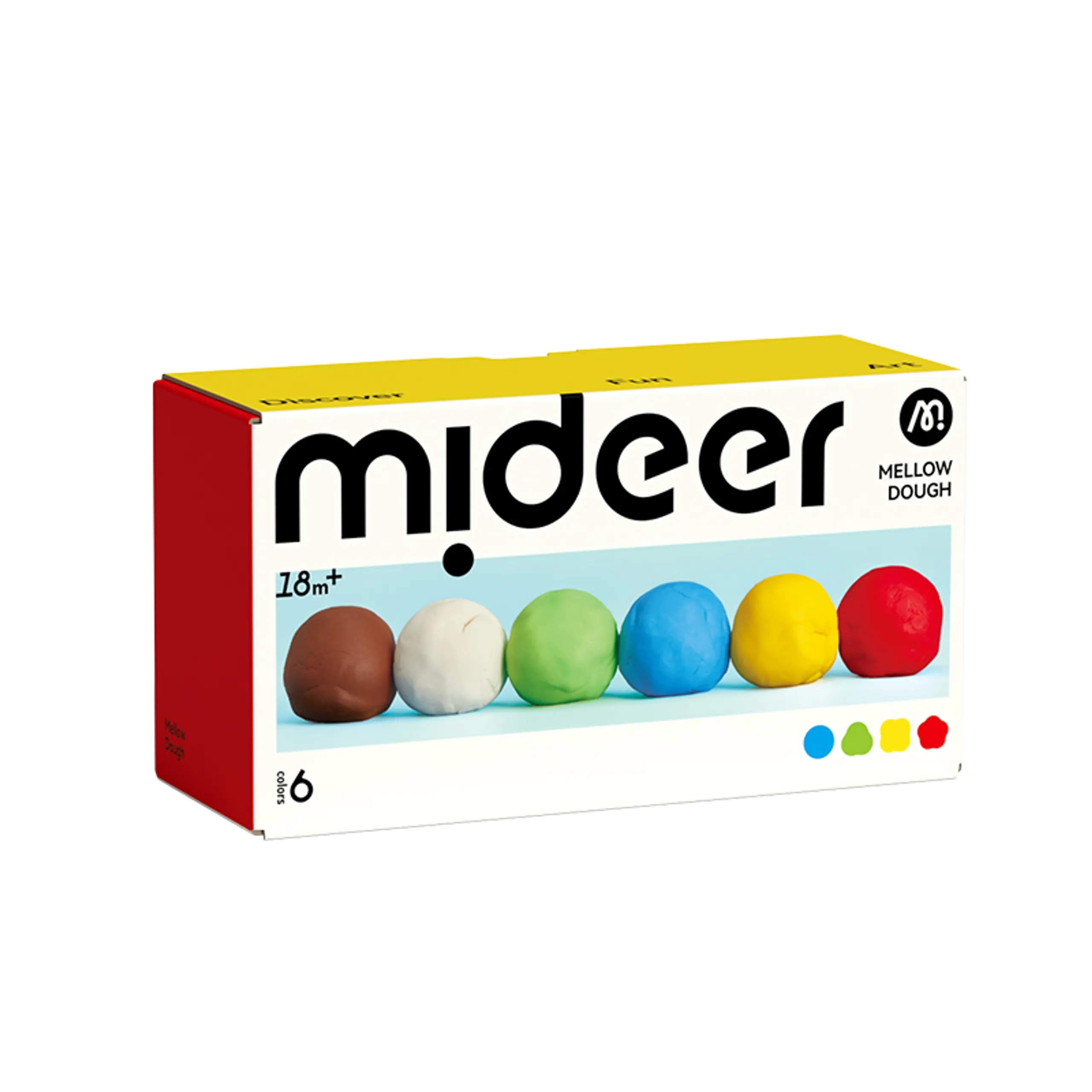 MIDEER Mellow Dough Clay Set - natural wheat 400g 6pcs.