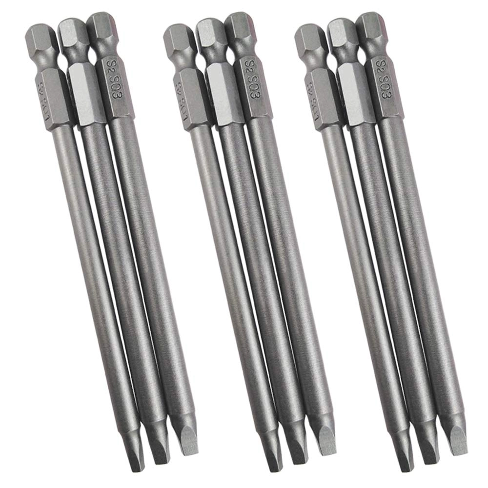 Square Head Bits - 3pcs per set 100mm