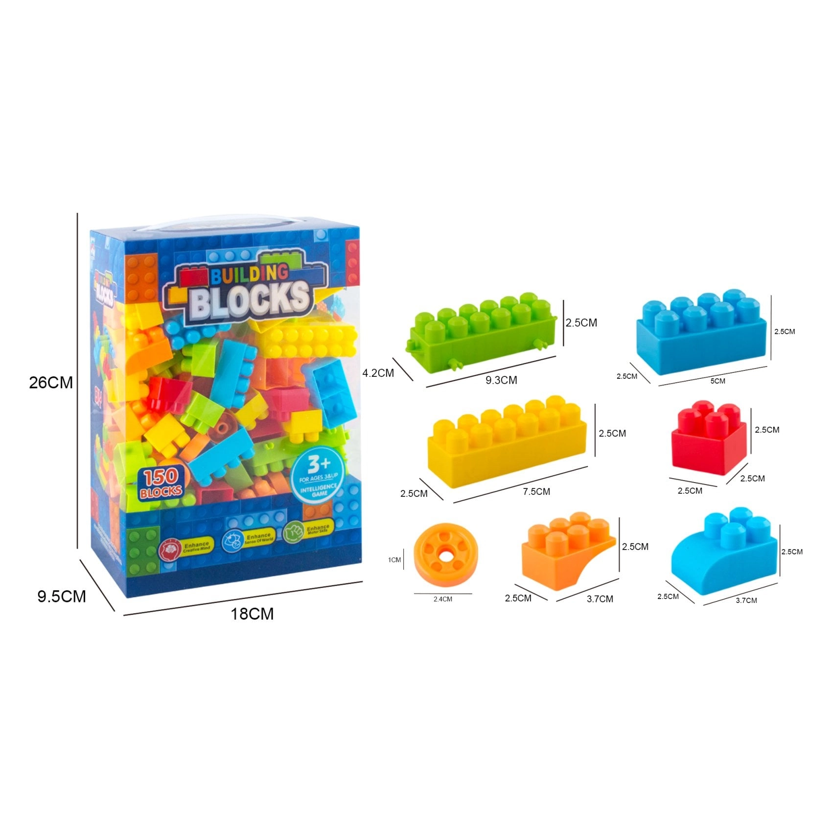 Building Blocks Set - 150 pcs