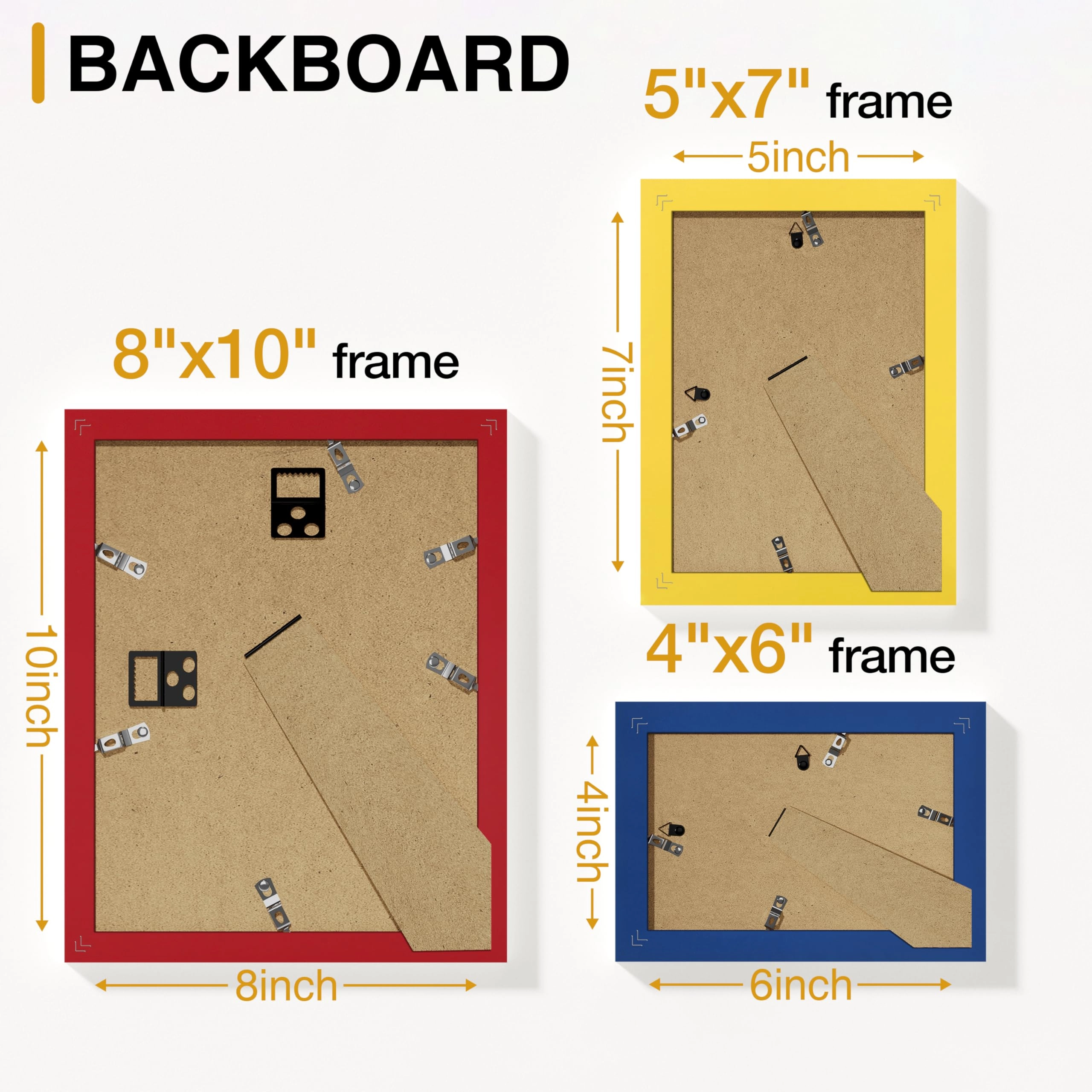 Picture Frames Set - 10 Pack Rustic Grey