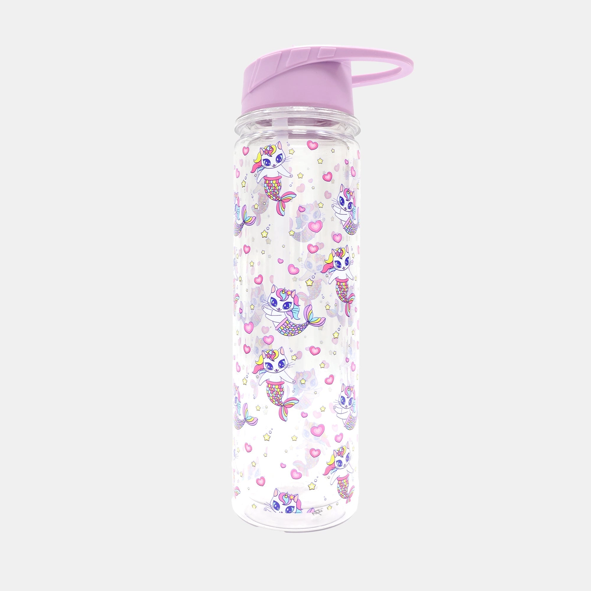 Vibe Hearty Purrmaid Water Bottle - Flip Straw Tritan