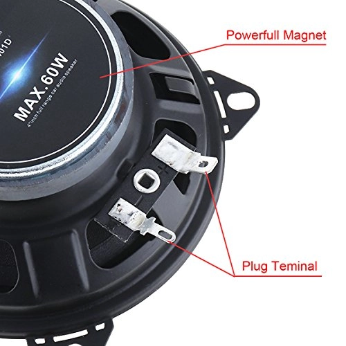 4 inch 2-Way Full Range Car Speaker - 4 Inches Coaxial