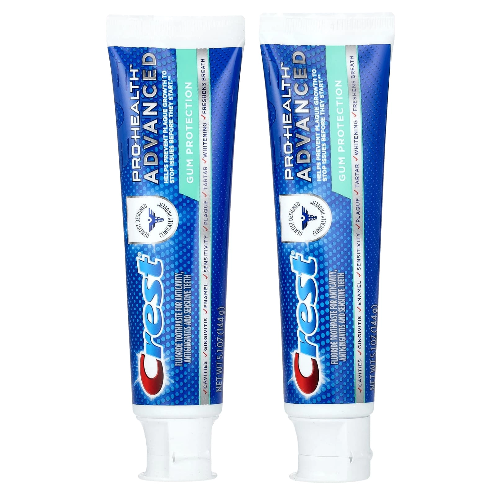 Crest Pro Health Advanced Fluoride Toothpaste 144 g Pack