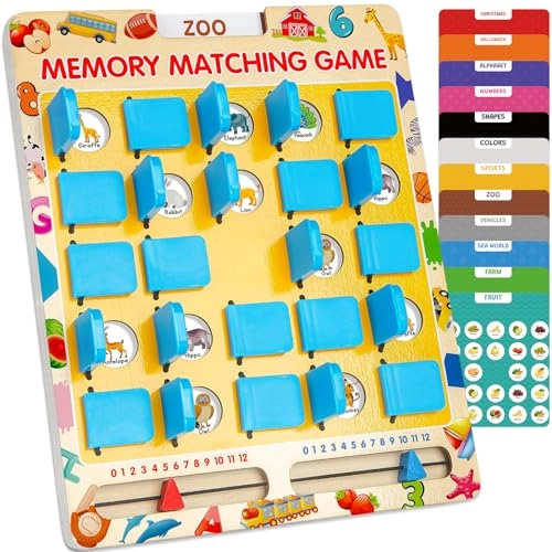 ABERLLS Matching Memory Game - 4-8 7 pieces